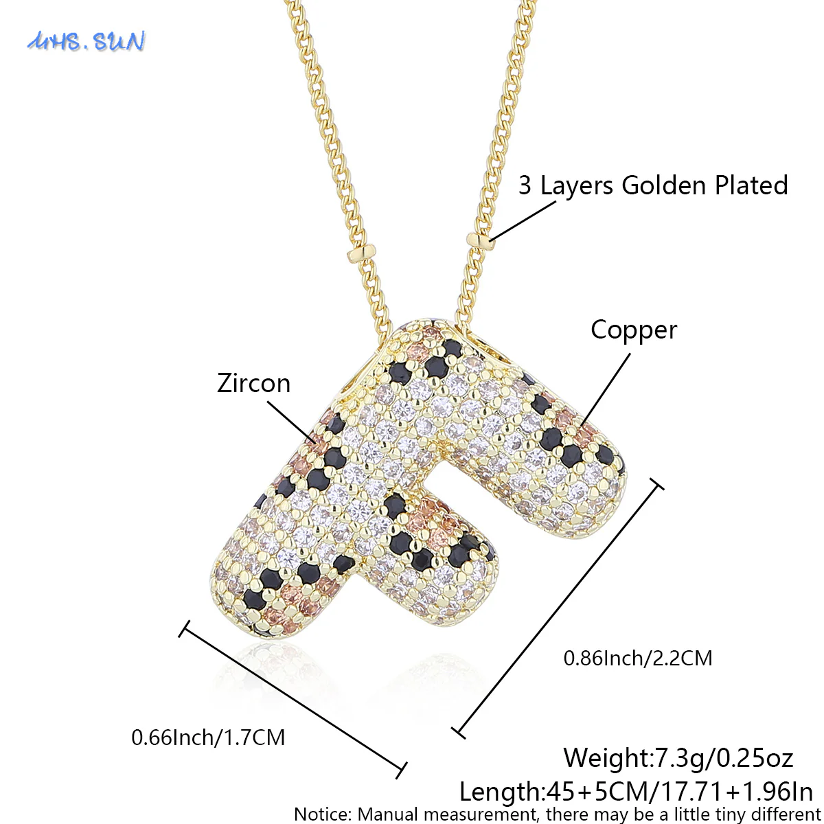 Leopard Print Bling Initial Pendant Necklace - Image 22