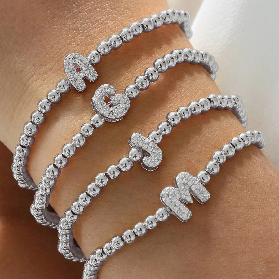Letter Beaded Bracelet - Image 3