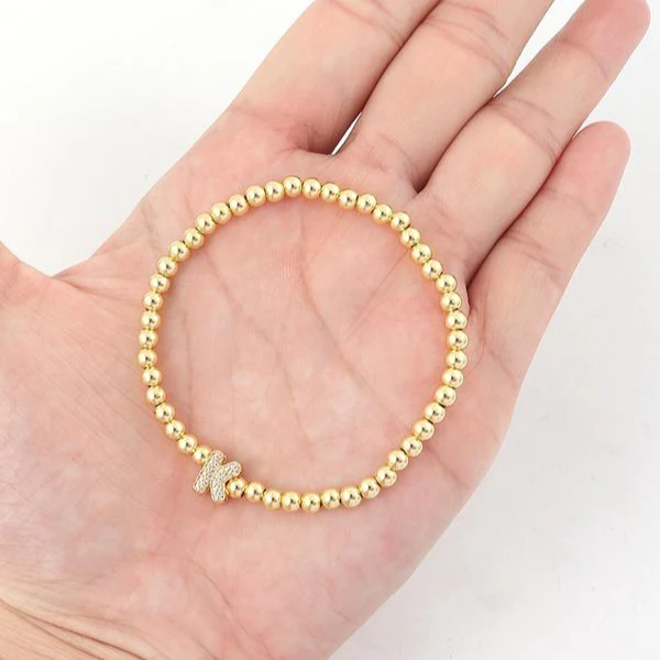 Letter Beaded Bracelet - Image 5