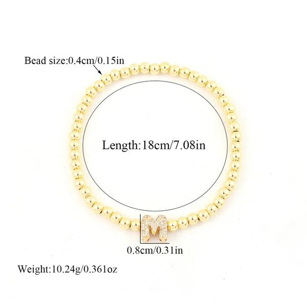 Letter Beaded Bracelet - Image 6