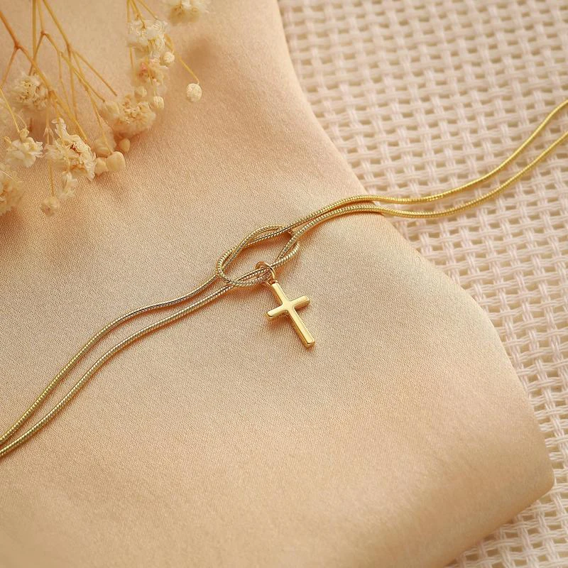 Love Knot Cross Bracelet - Image 3