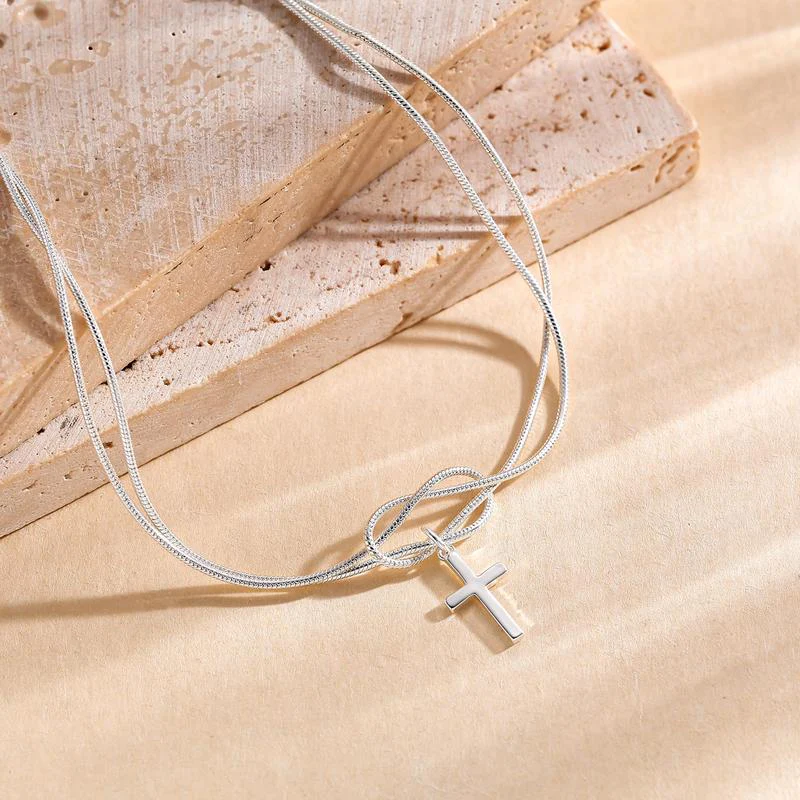 Love Knot Cross Bracelet - Image 7