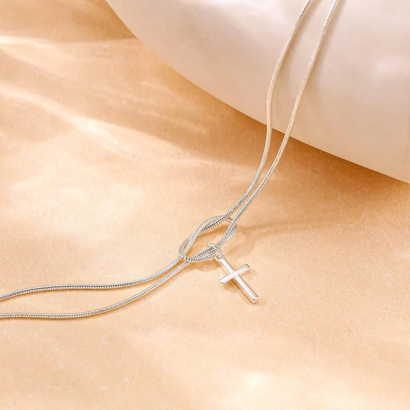 Love Knot Cross Bracelet - Image 9