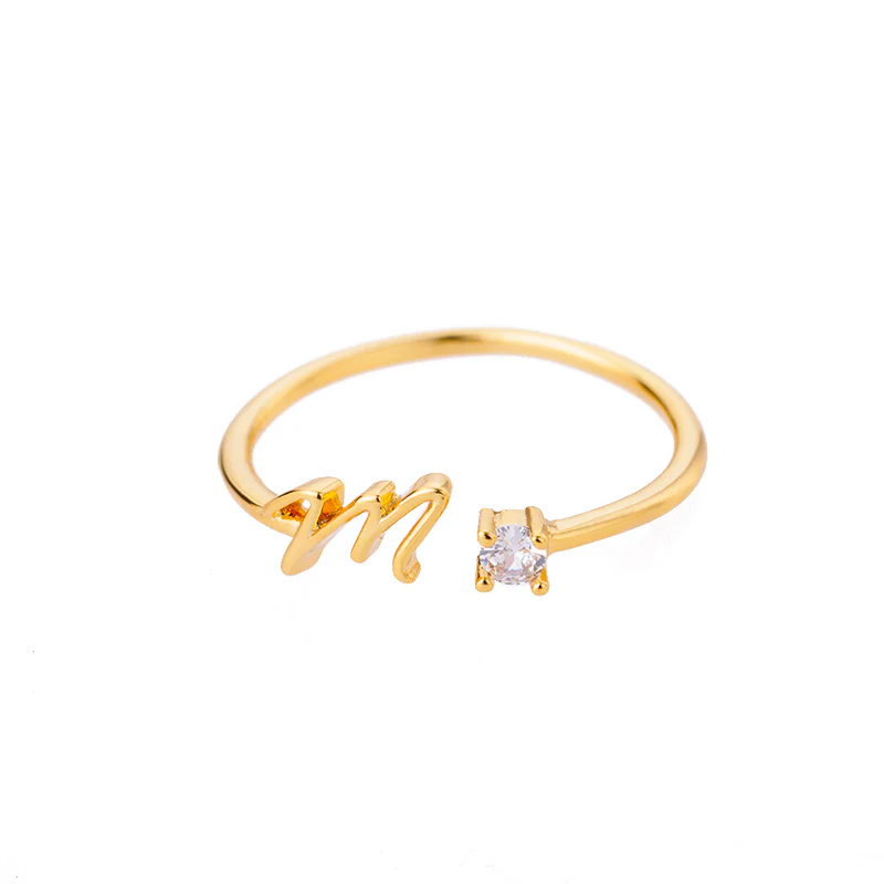 Mini Zircon Initial Ring - Image 27