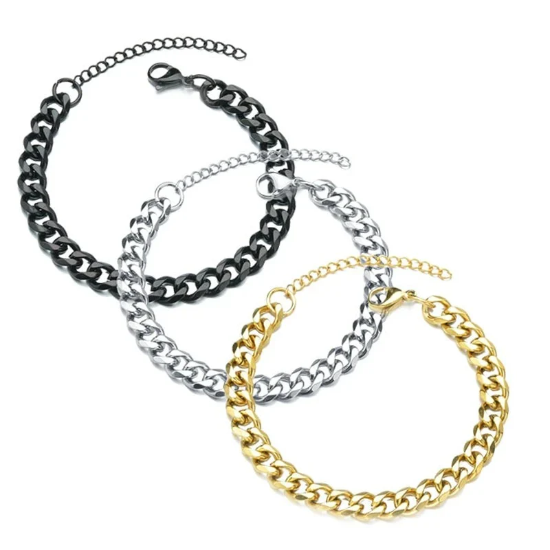 Minimal Cuban Chain Bracelet - Image 3