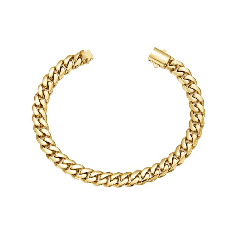 Minimal Cuban Link Bracelet - Image 4