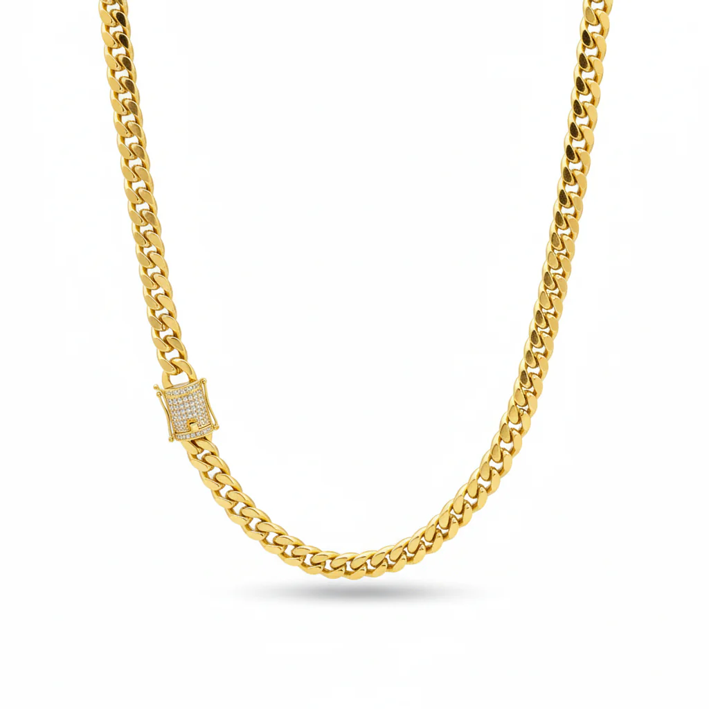 Minimal Cuban Link Necklace - Image 13