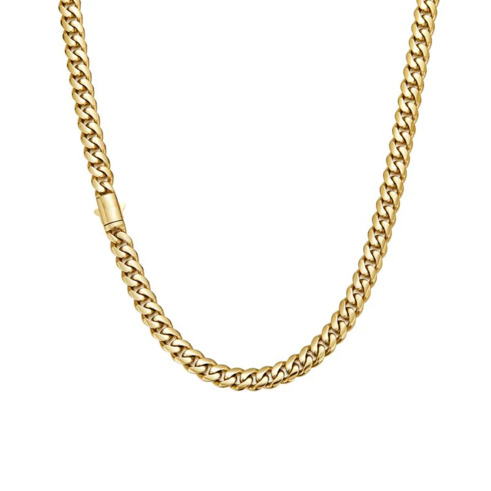 Minimal Cuban Link Necklace - Image 9