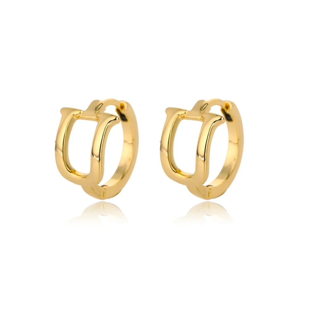 Minimal Initial Letter Stud Earrings - Image 26