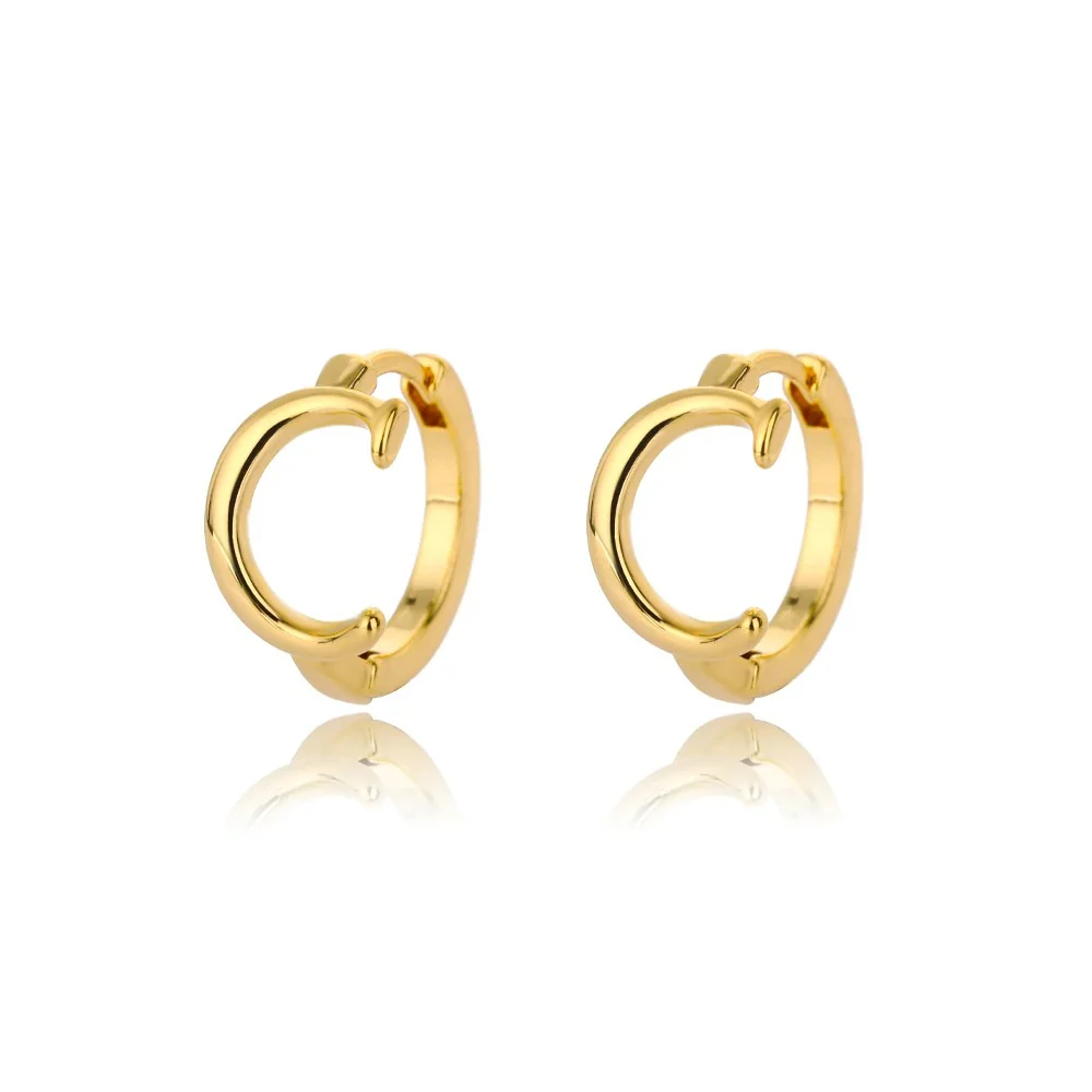 Minimal Initial Letter Stud Earrings - Image 9
