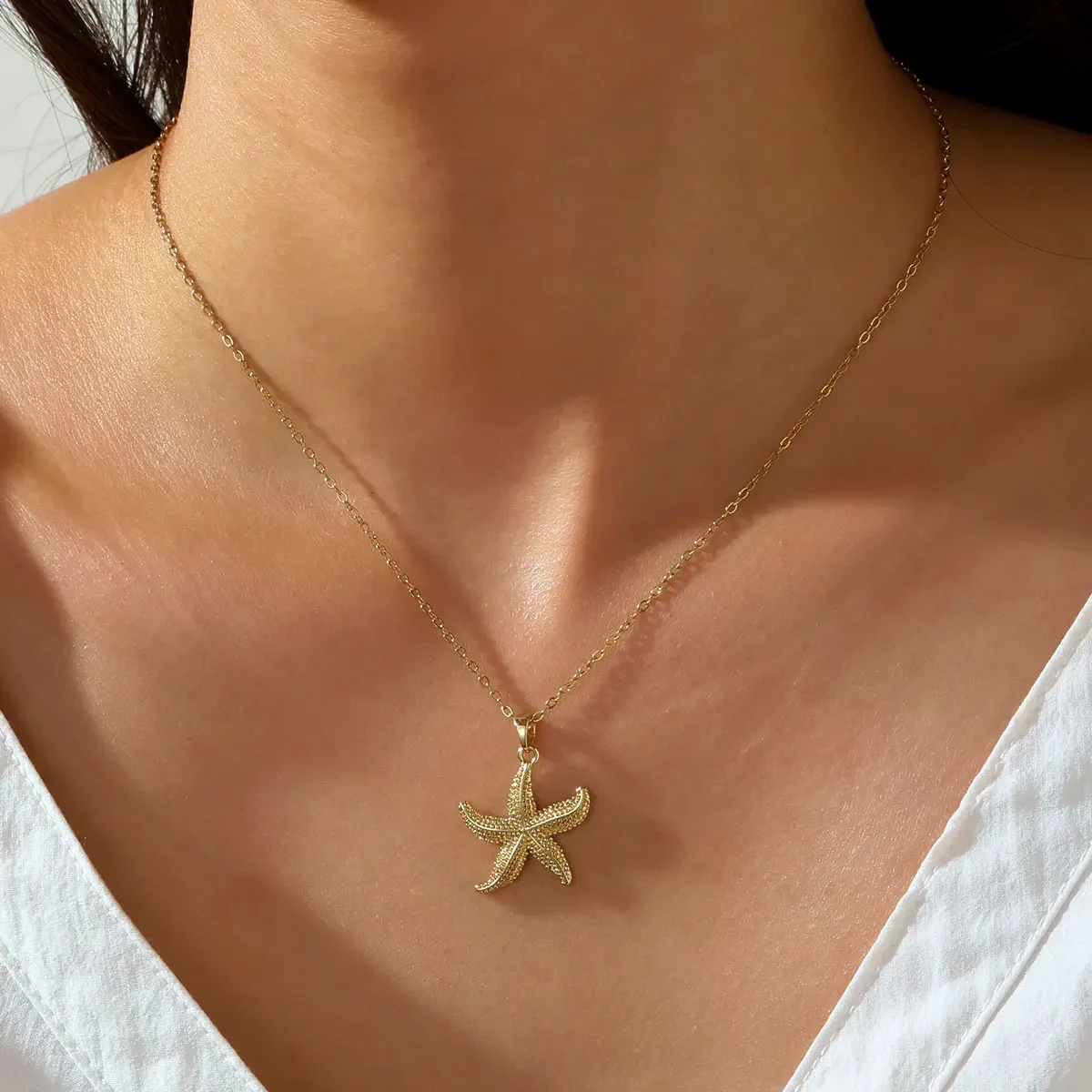 Minimal Starfish Necklace - Image 5