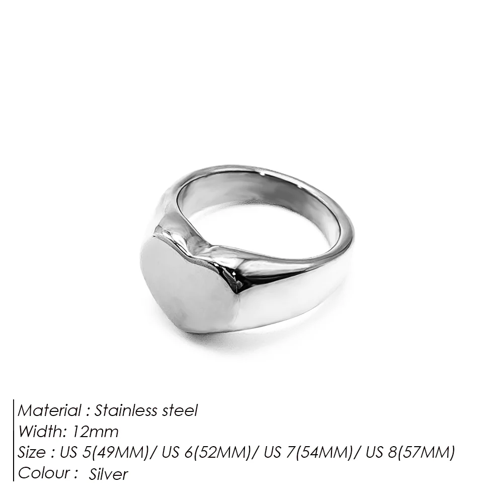 Minimalist Heart Signet Ring - Image 3