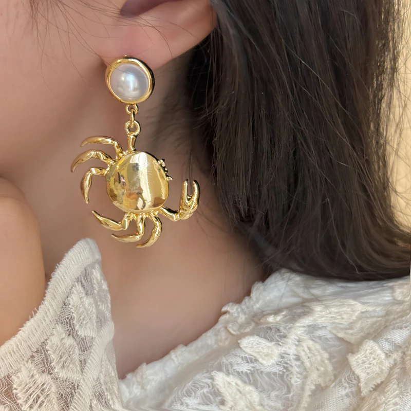 Mismatched Sea-Inspired Drop Earrings - Image 2
