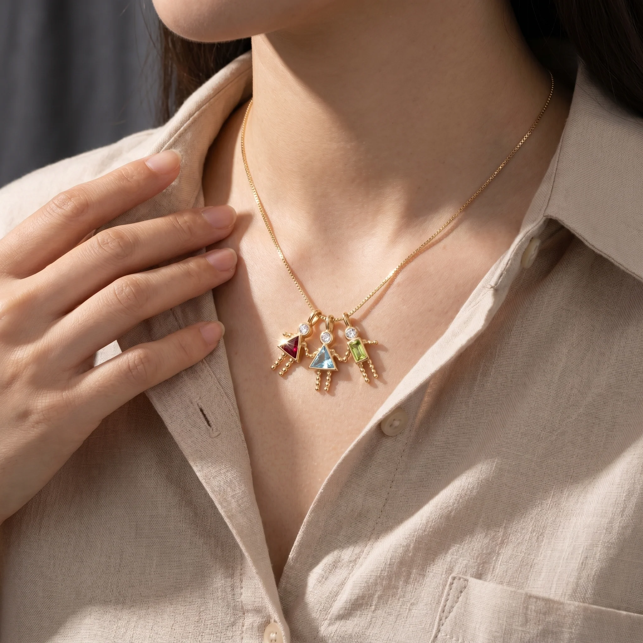 Mom's Birthstone Necklace - Image 6