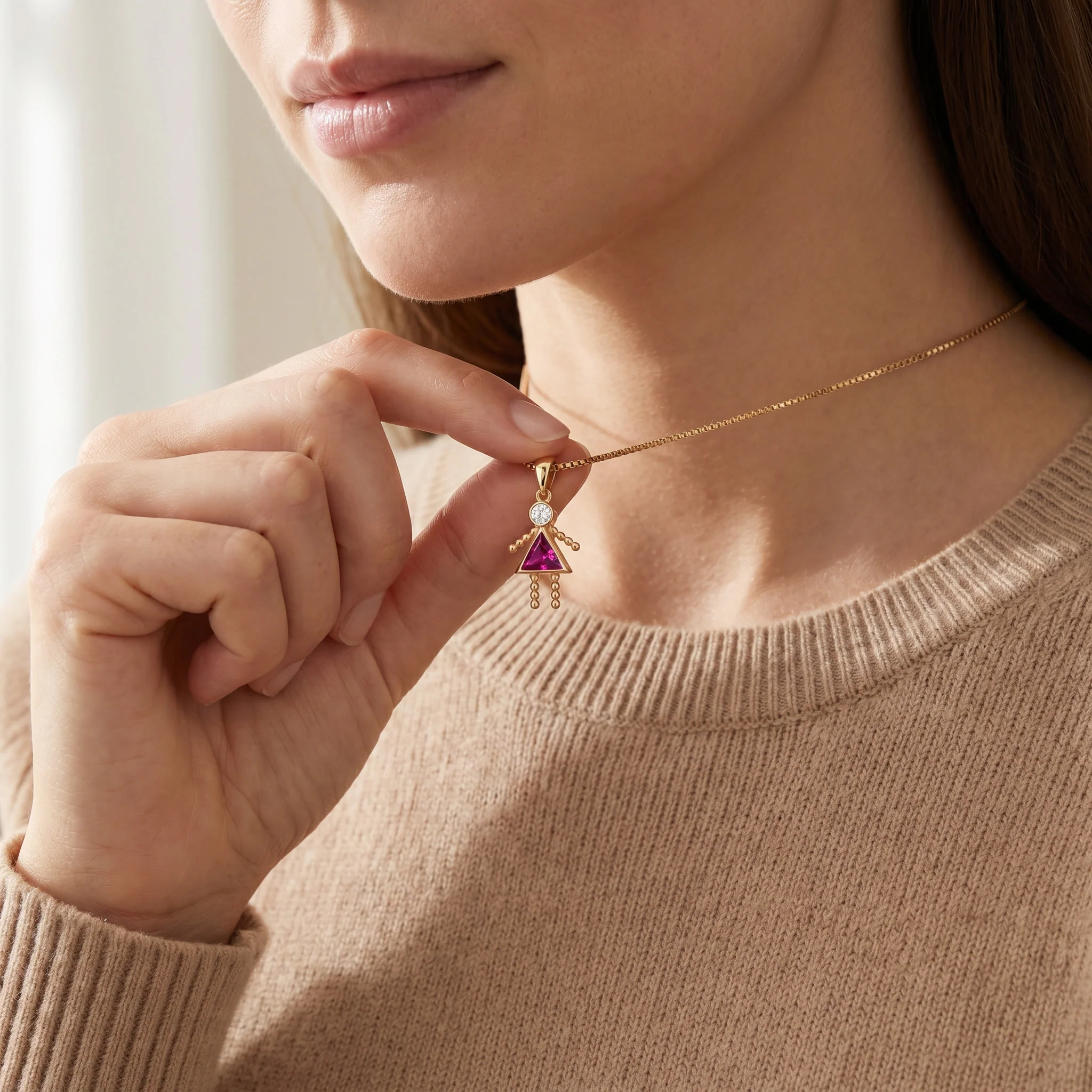 Mom's Birthstone Necklace - Image 7