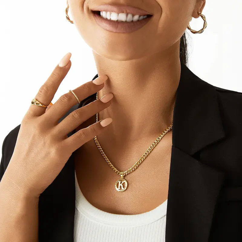 Monogram Initial Necklace - Image 2