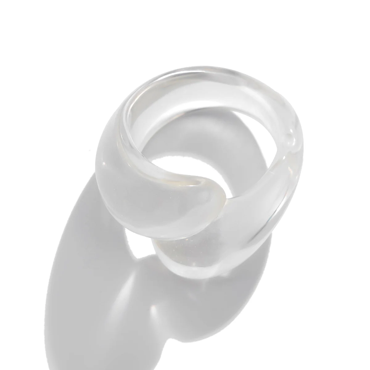 Multicolor Resin Water Drop Chunky Ring - Image 13