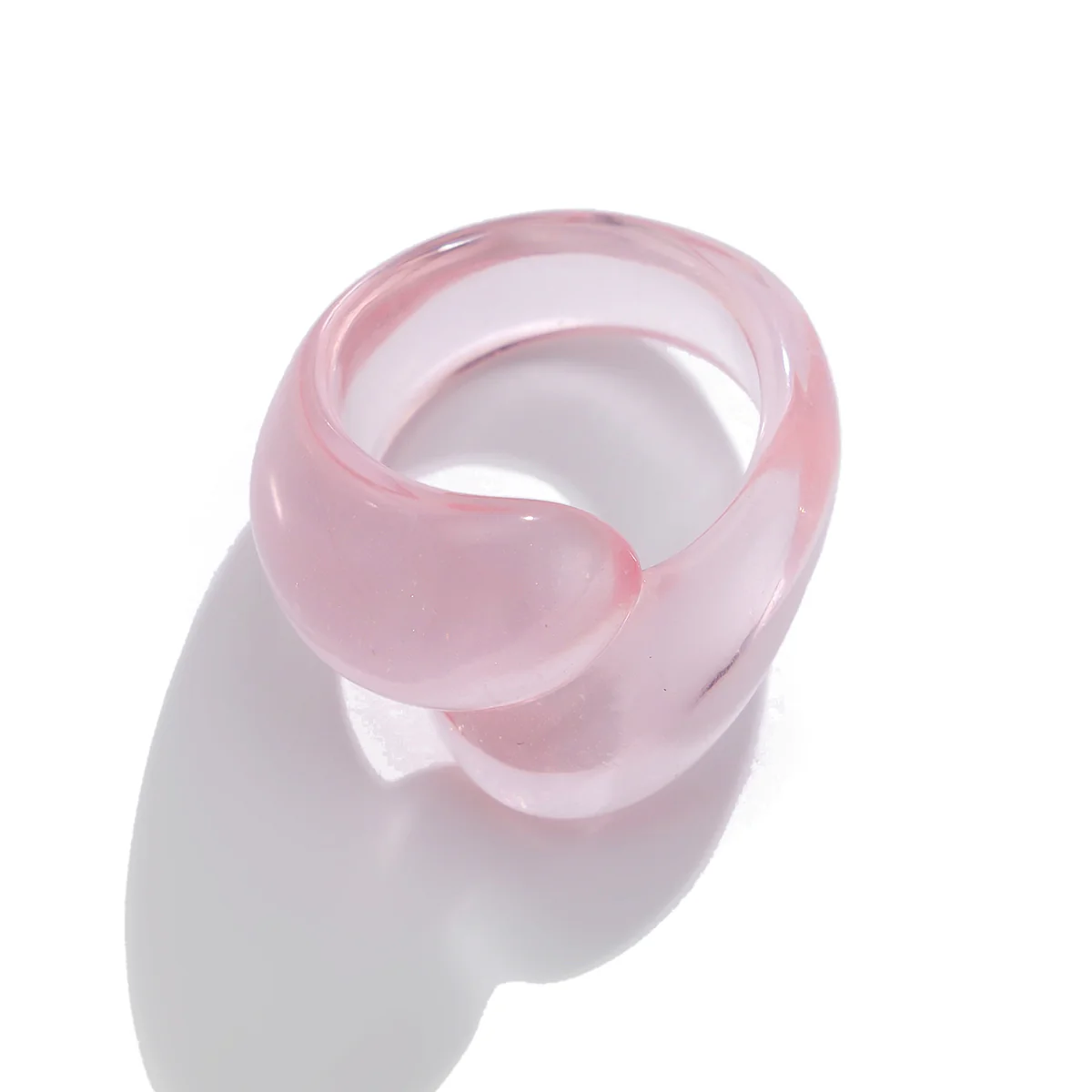 Multicolor Resin Water Drop Chunky Ring - Image 14