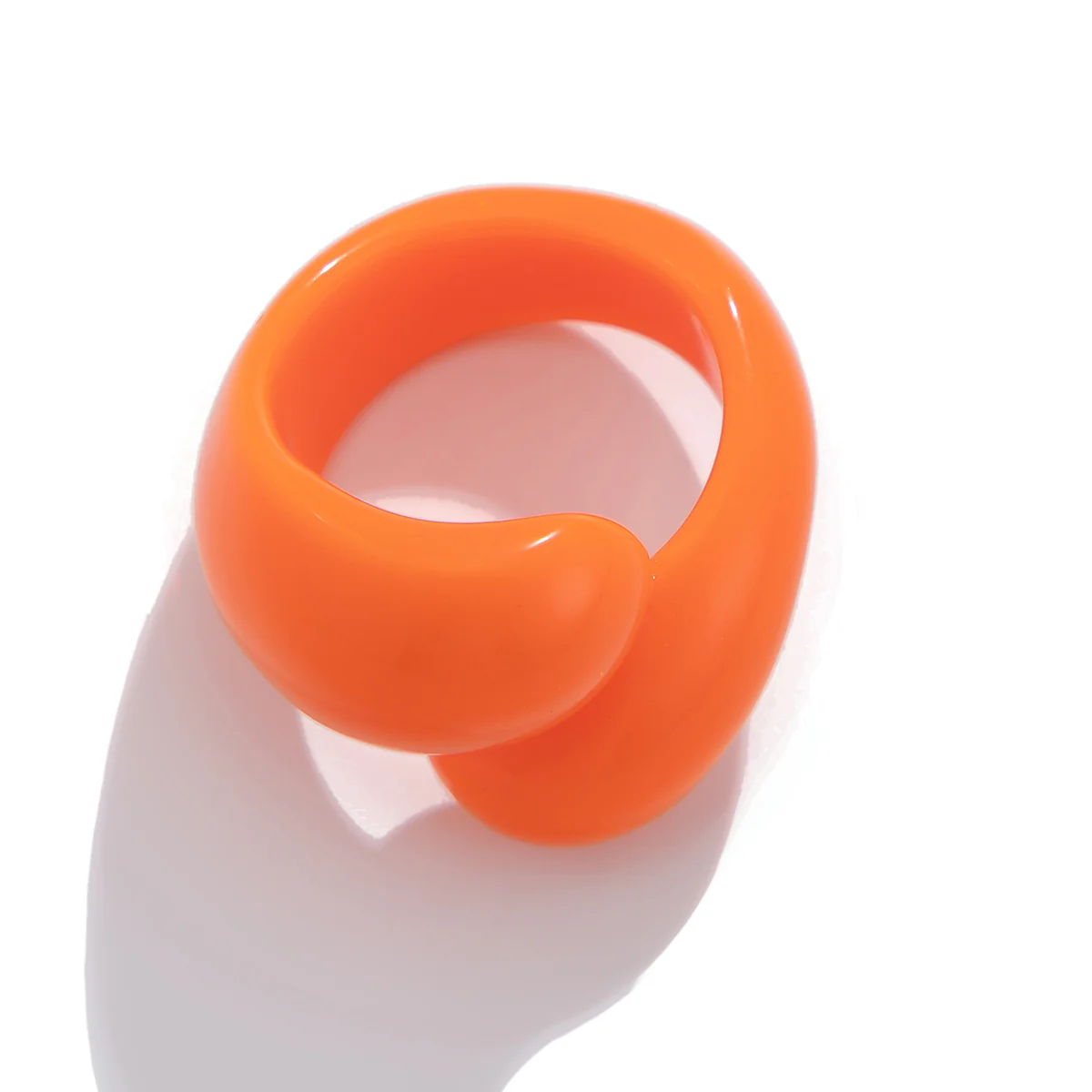 Multicolor Resin Water Drop Chunky Ring - Image 15