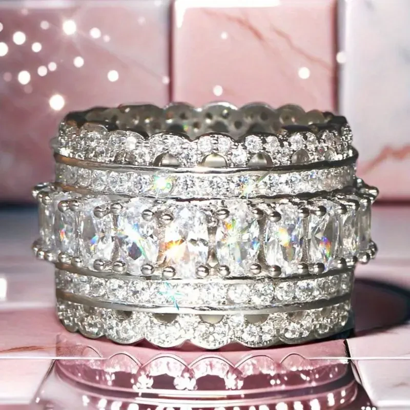 Multilayer Elegant Zirconia Ring - Image 5