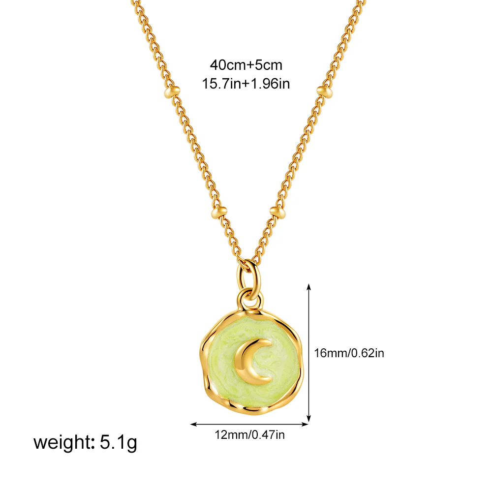 Natural Stone Geometric Pendant Choker - Image 4