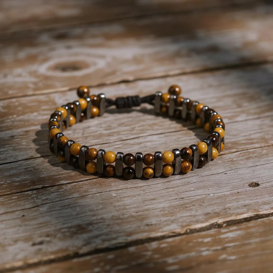 Natural Tiger Eye Stone Protection Bracelet - Image 2