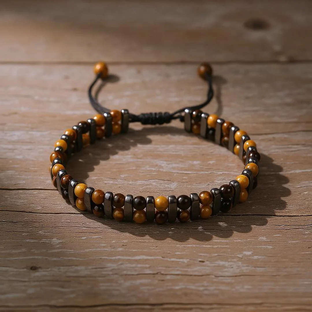 Natural Tiger Eye Stone Protection Bracelet - Image 3