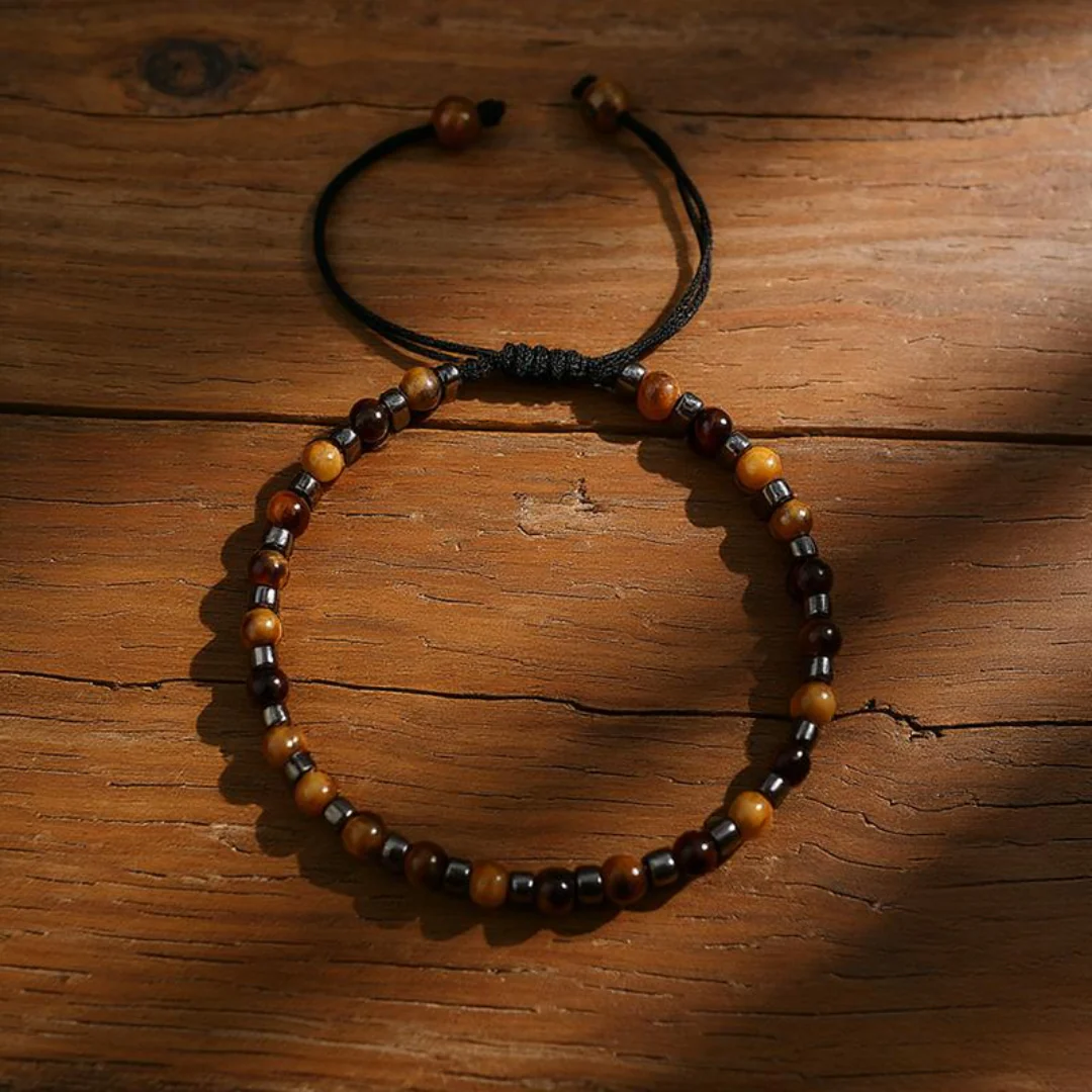 Natural Tiger Eye Stone Protection Bracelet - Image 4