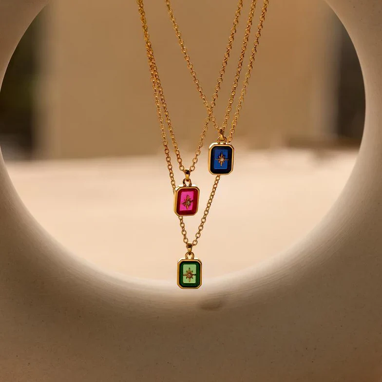 North Star Birthstone Necklace - Image 3