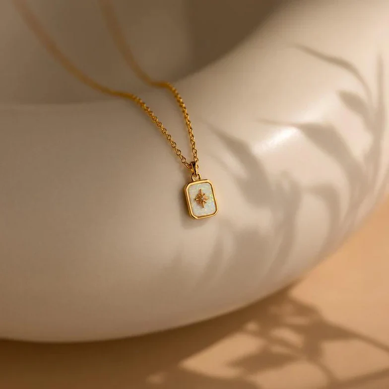 North Star Birthstone Necklace - Image 6