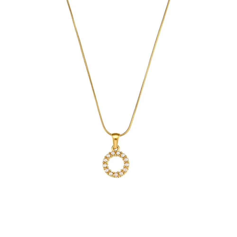 Pearl Letter Initial Necklace - Image 15