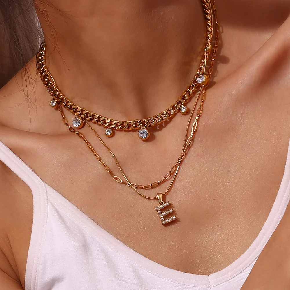 Pearl Letter Initial Necklace - Image 29