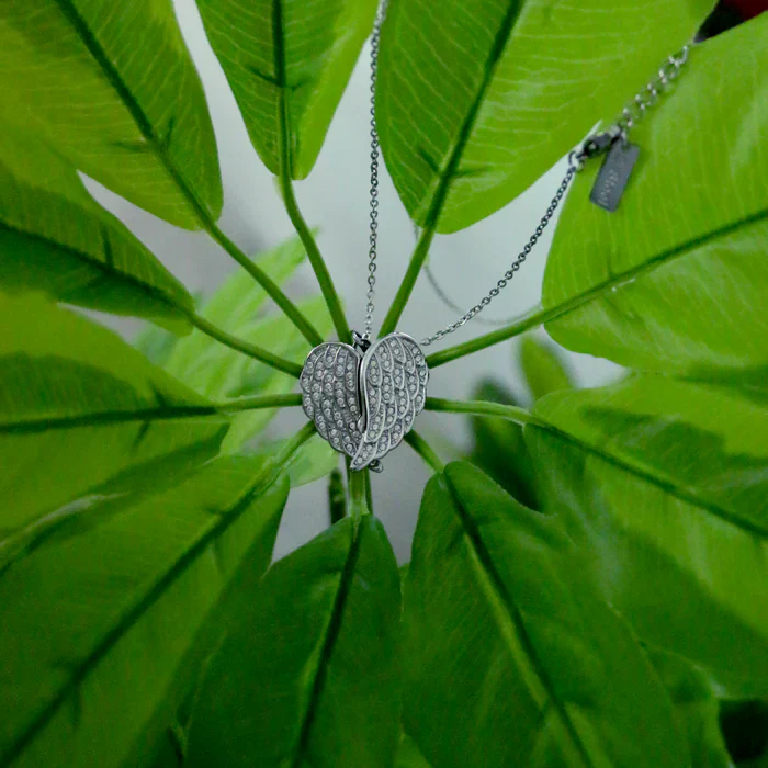 Personalized Angel Wing Photo Necklace - Image 4