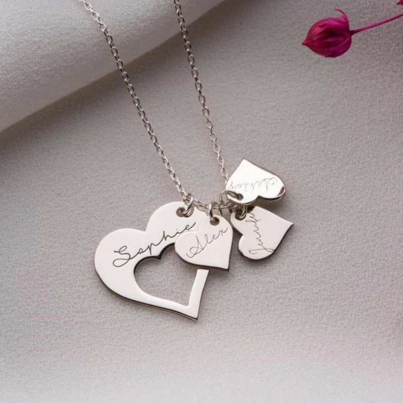 Personalized Heart Name Necklace - Image 4