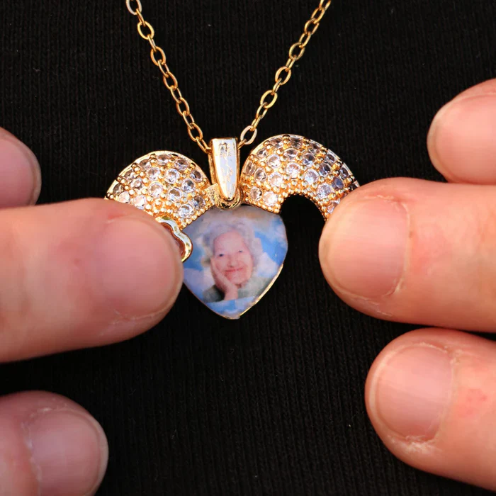 Personalized Heart Treasure Chest Necklace - Image 4