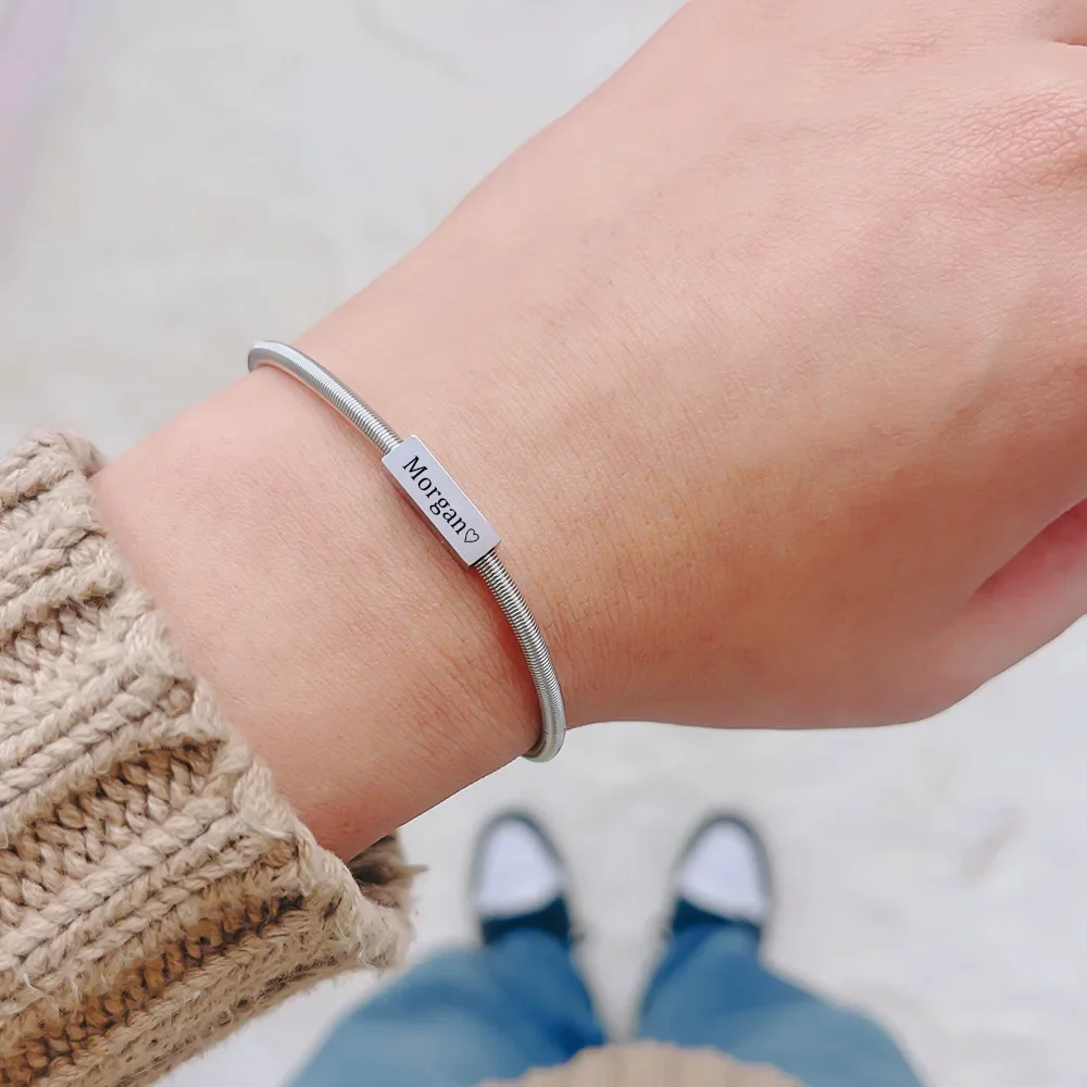 Personalized Love Bond Bracelet Set - Image 4