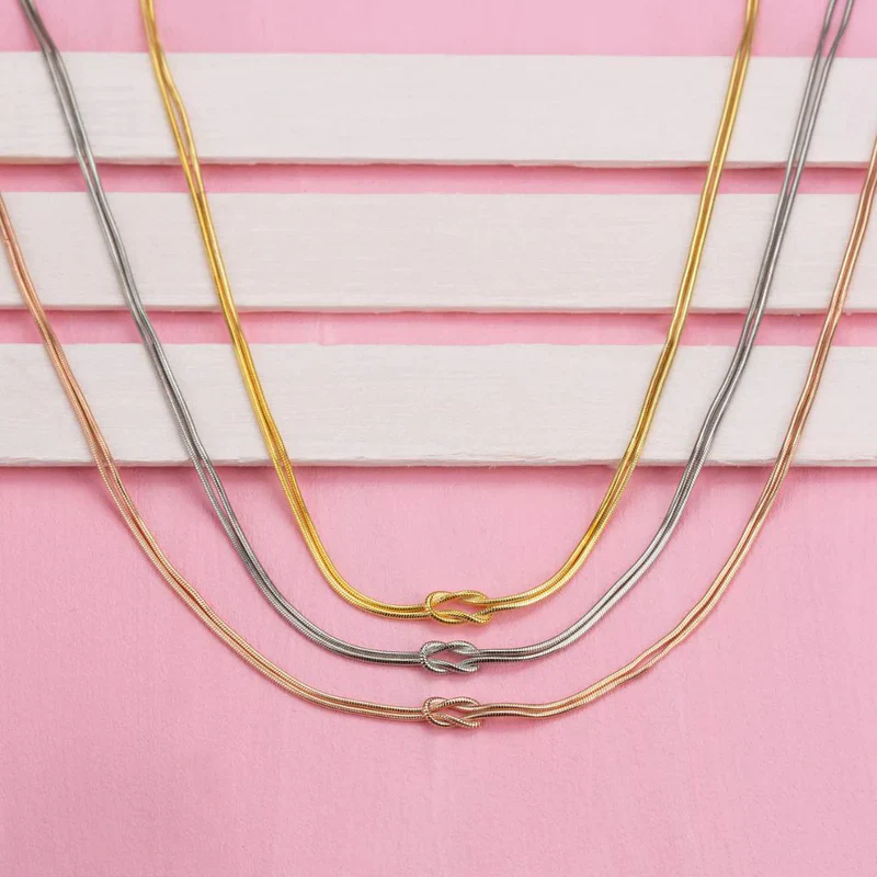 Personalized Love Knot Necklace - Image 10