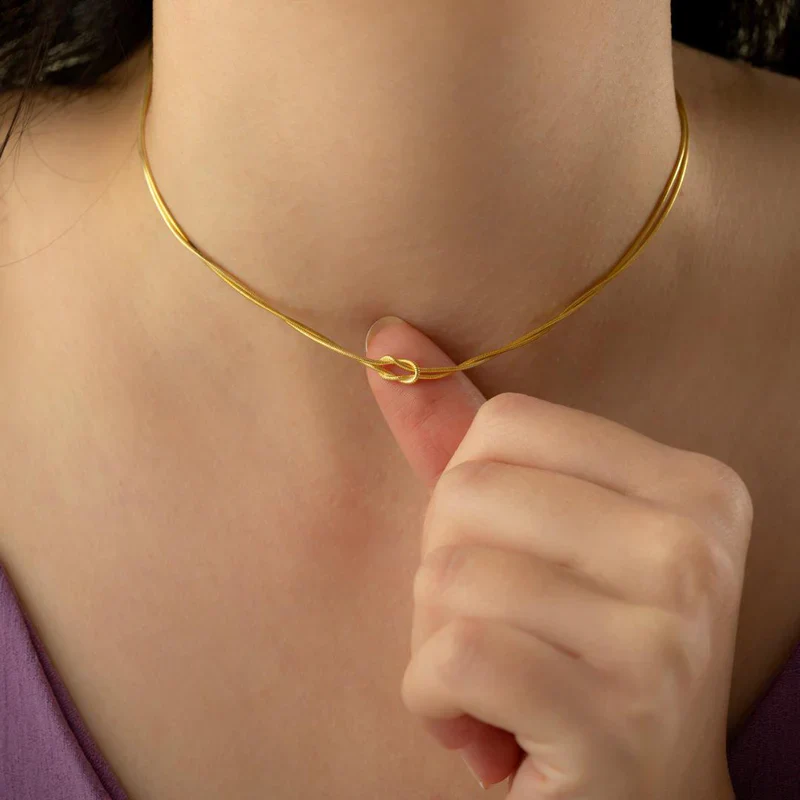 Personalized Love Knot Necklace - Image 9