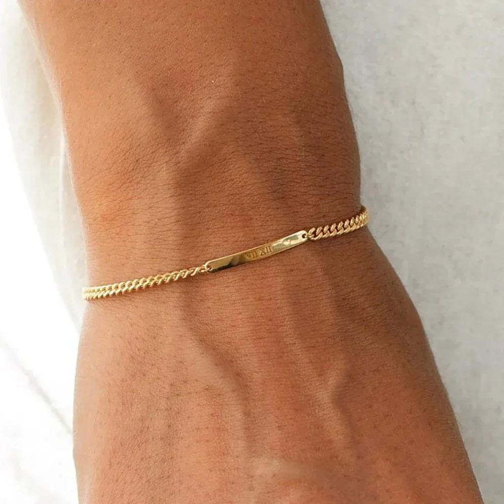 Custom Engraved Mini Bar Bracelet - Image 6