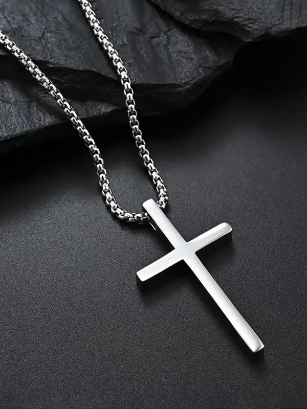 Plain Cross Necklace - Image 2