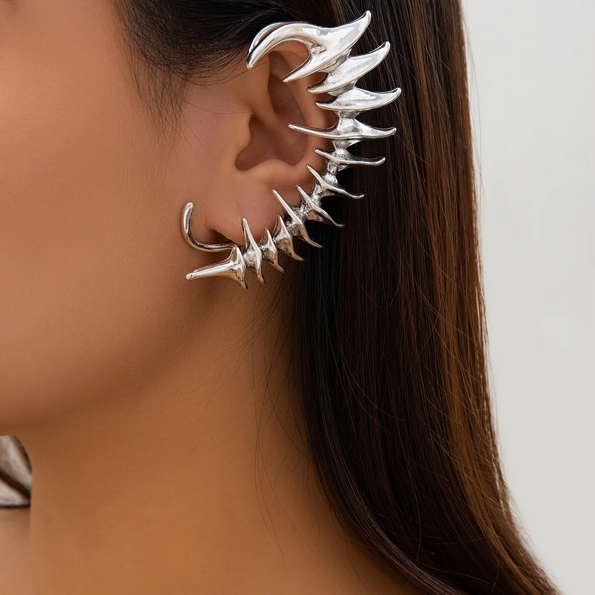 Punk Clip-On Ear Cuff Earring - Image 2