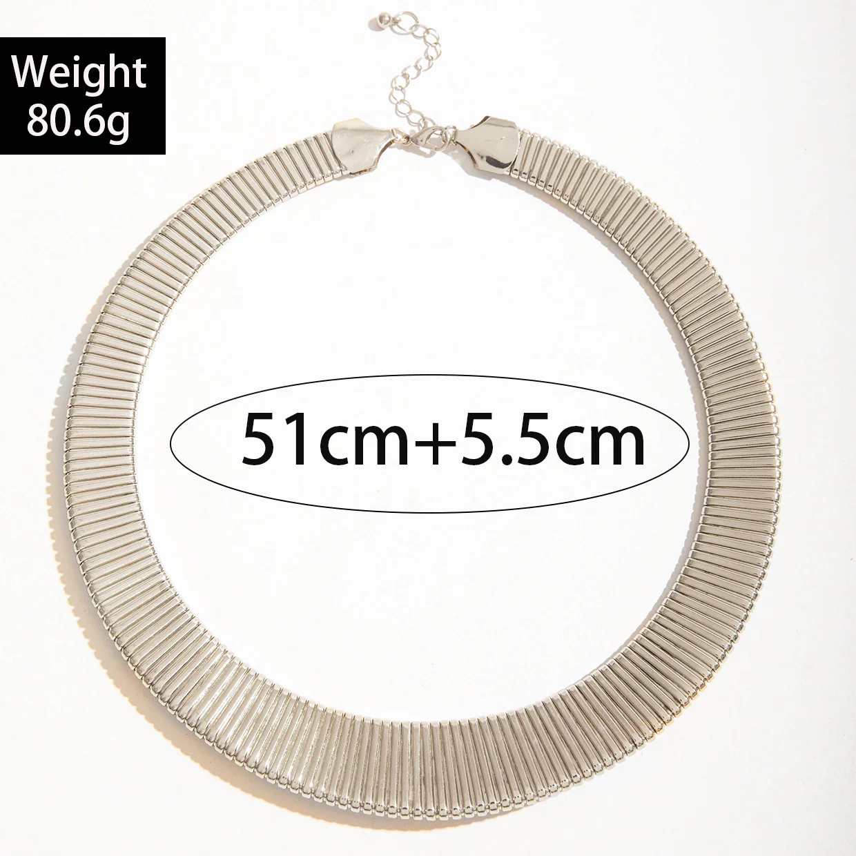 Punk Round Chain Choker Necklace - Image 2