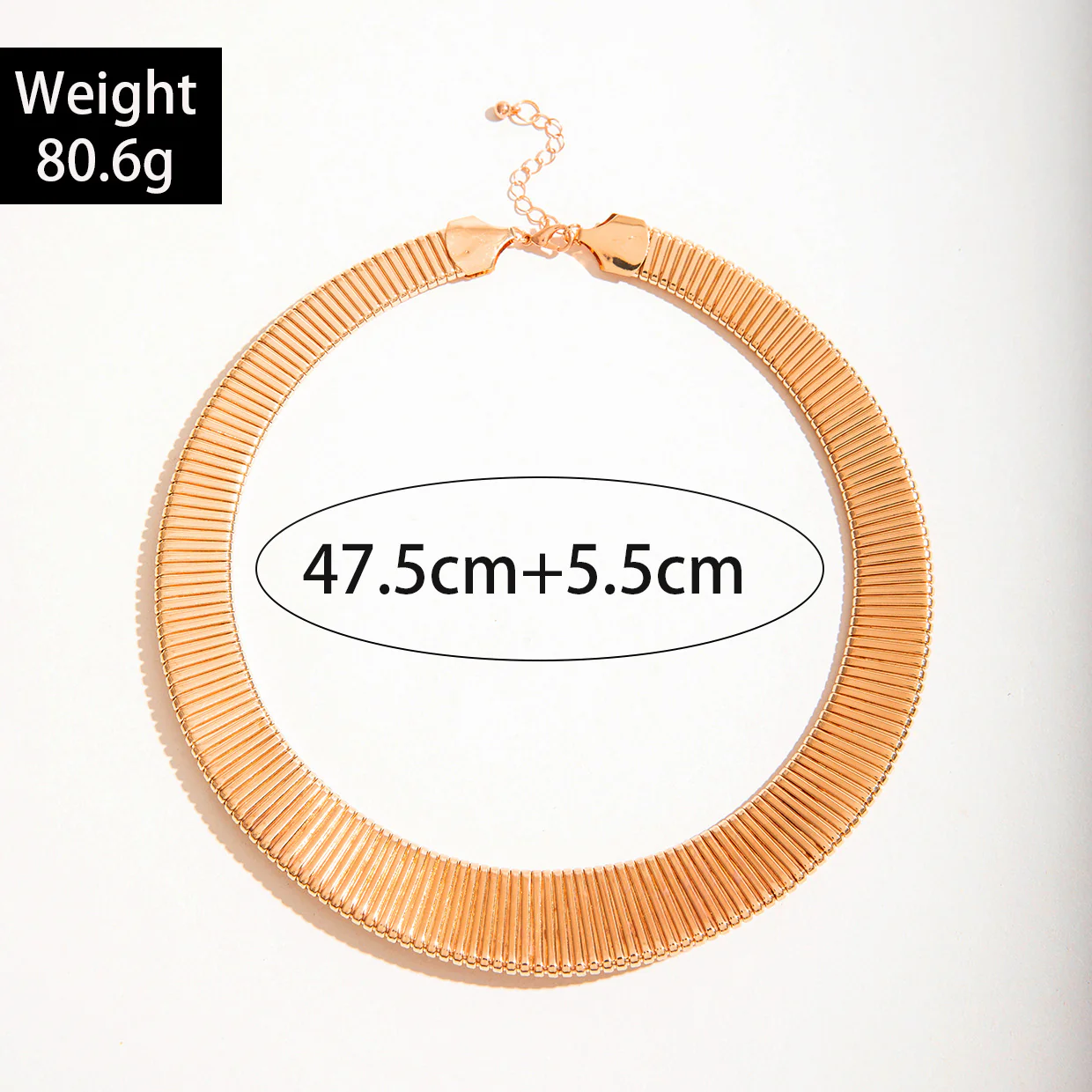 Punk Round Chain Choker Necklace - Image 3