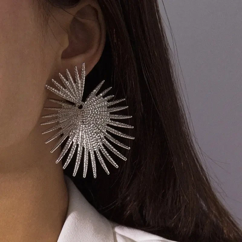 Retro Sunburst Earrings - Image 2