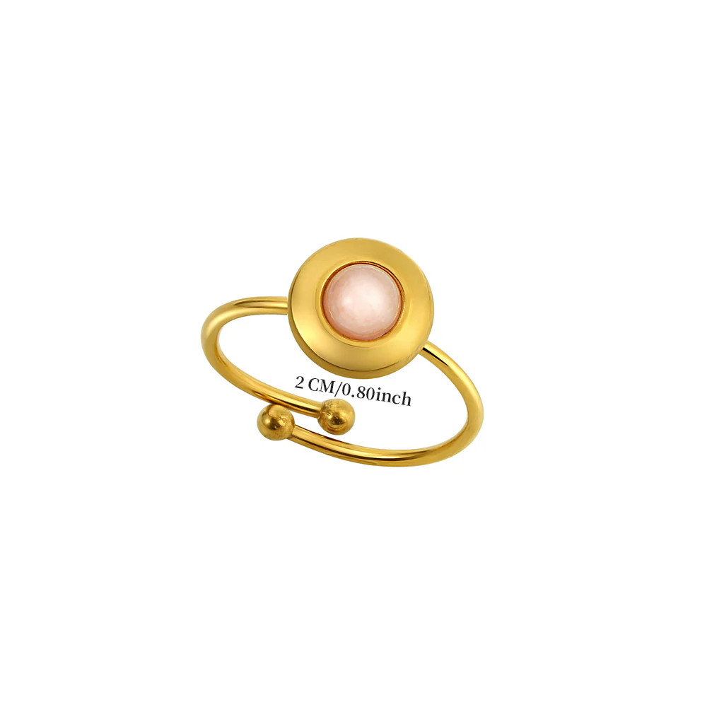 Round Tiger Eye Accent Ring - Image 8