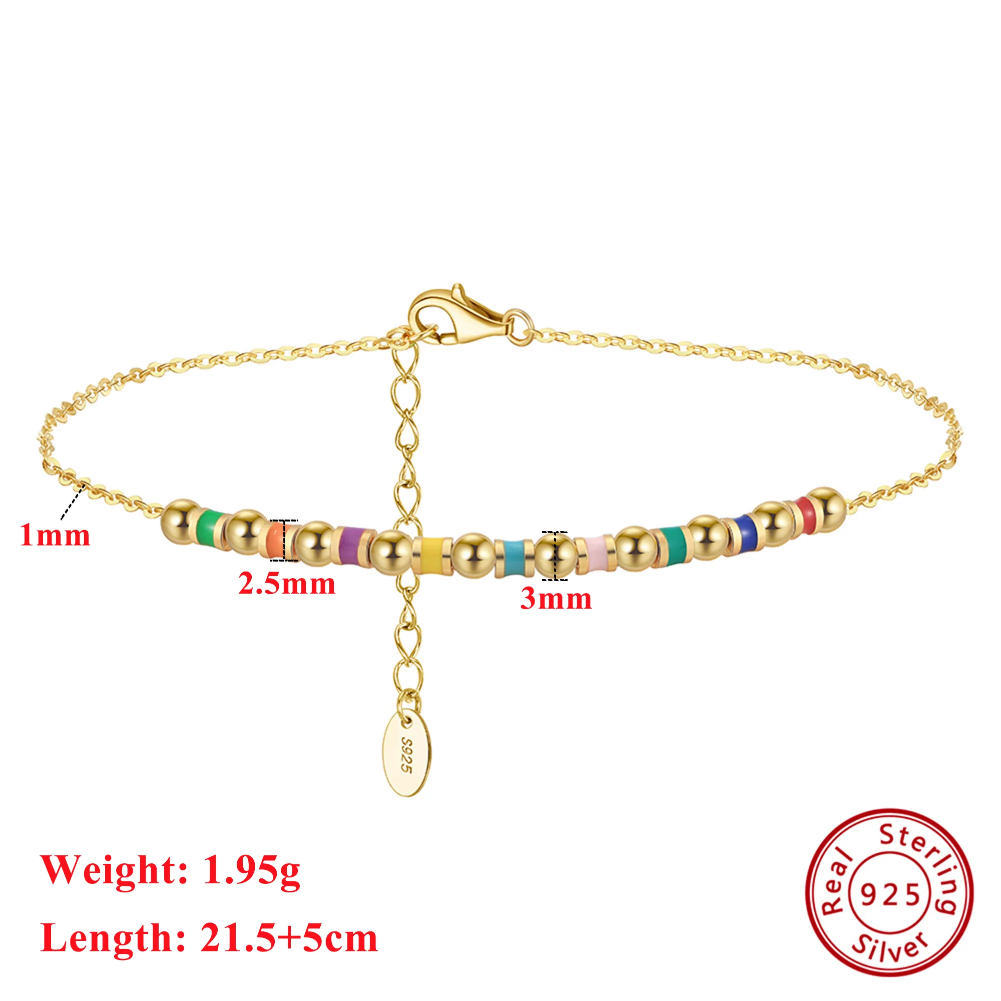 Seabright Harmony Beaded Anklet - Image 2