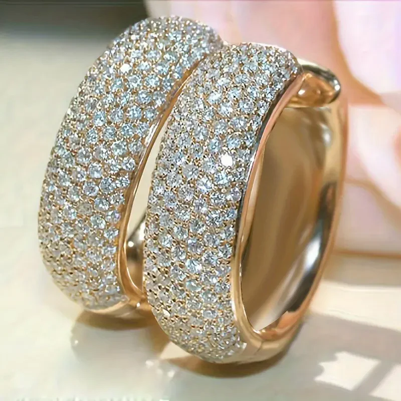 Shiny Cubic Zirconia Earrings