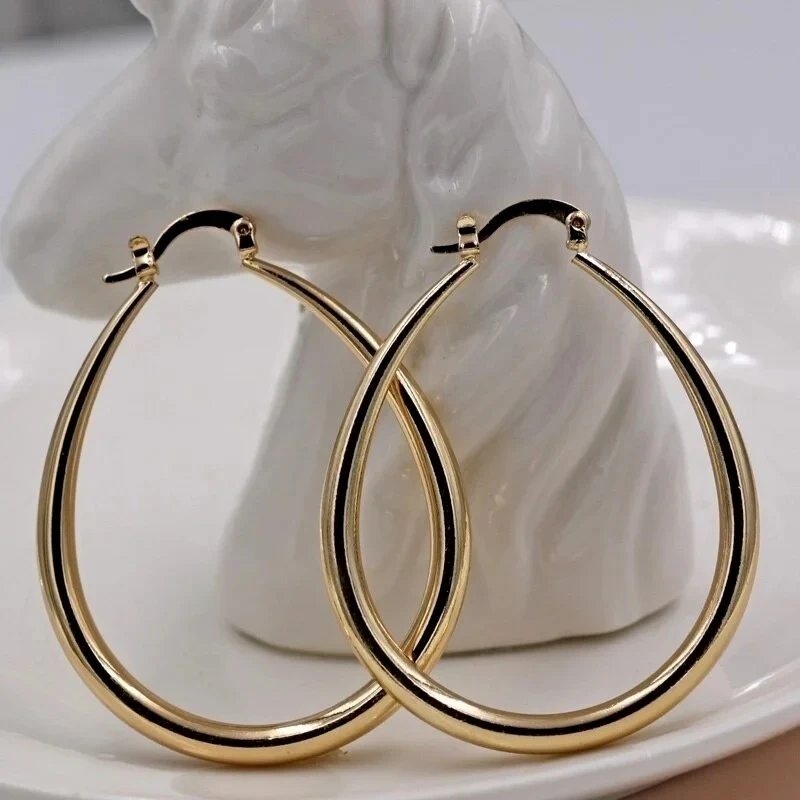 Smooth Hoop Earrings - Image 6