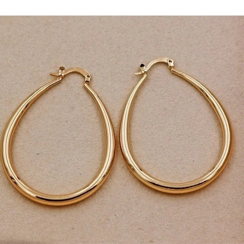 Smooth Hoop Earrings - Image 7