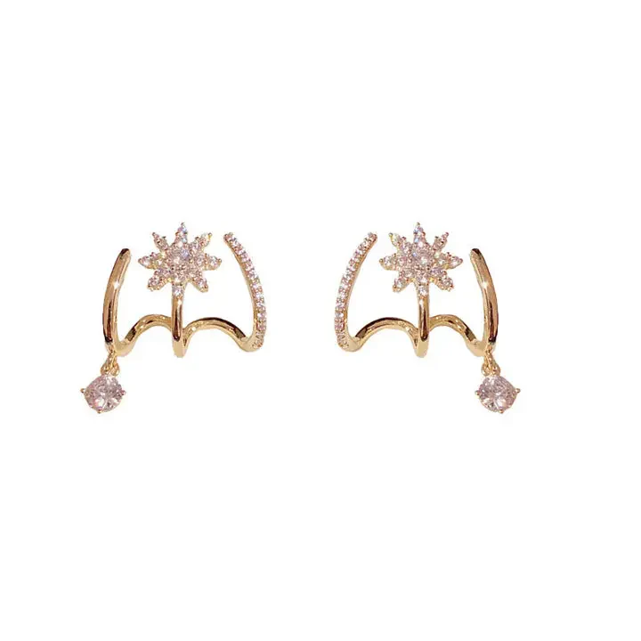 Sparkling Pave Star Earrings - Image 7